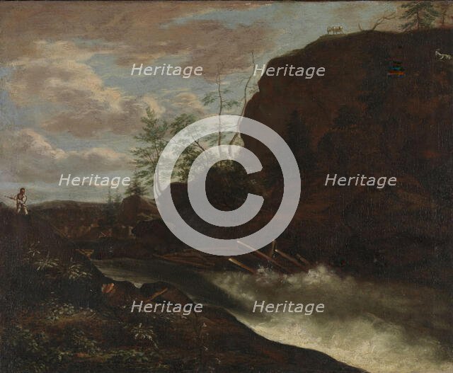 Krapfoss near Moss, 1699. Creator: Jacob Koninck the Younger.