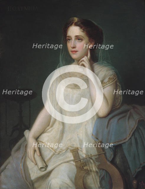 Polyhymnia, 1869. Creator: Giuseppe Fagnani.