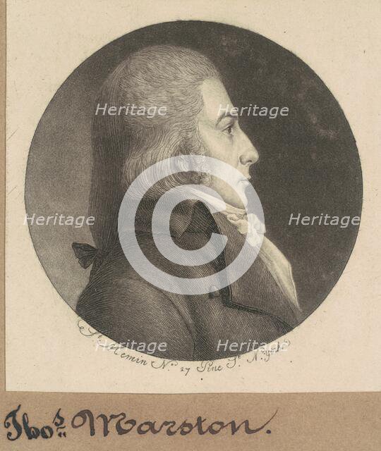 Marston, 1798. Creator: Charles Balthazar Julien Févret de Saint-Mémin.