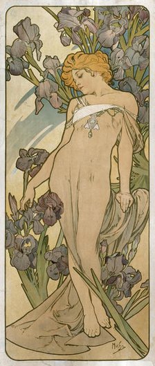 'Irises', 1898.  Artist: Alphonse Mucha