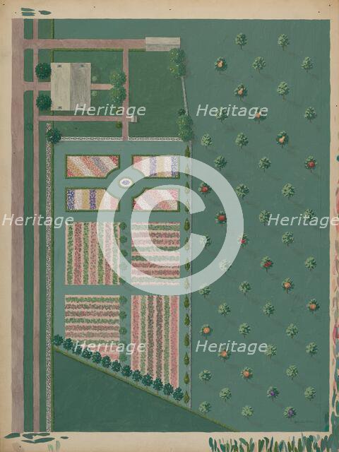 Depeyster Estate and Garden, c. 1936. Creator: Helen Miller.