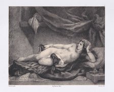 L'Odalisque, 1852. Creator: Charles-Alexandre Debacq.