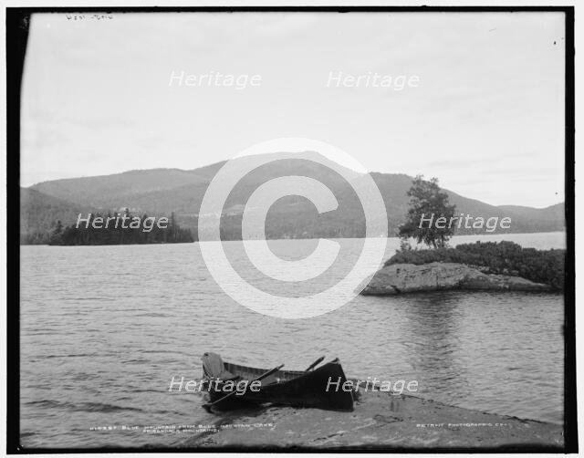 Blue Mountain Lake from Blue Mountain, Adirondack Mountains, (1902?). Creator: William H. Jackson.