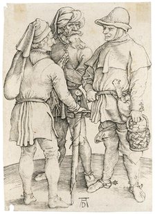 Three peasants in conversation, 1497. Creator: Dürer; Albrecht (1471-1528).