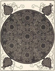 The Fourth Knot (combining seven circular groups of knots with black centers), probably 1506/1507. Creator: Albrecht Durer.