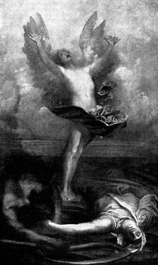 Pictures from the Royal Academy: Love Triumphant - G. F. Watts, R.A., 1898. Creator: Unknown.