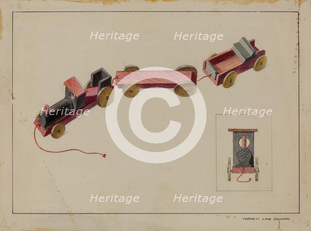 Toy Train, 1935/1942. Creator: Francis Law Durand.