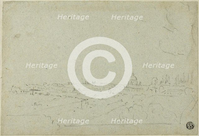 View of Saint Peter's from the Palace of the Caesars, with Circus Maximus Below, n.d. Creator: Richard Wilson.