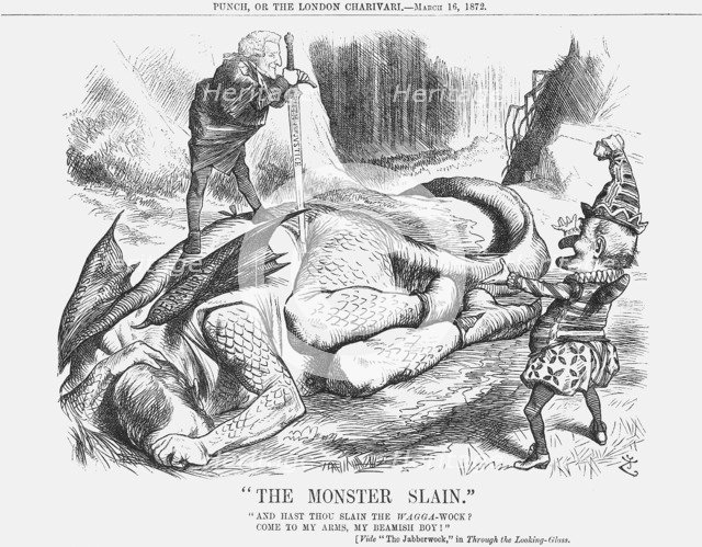 The Monster Slain, 1872. Artist: Joseph Swain