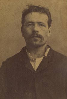 Ravachol. François Claudius Kœnigstein. 33 ans, né à St-Chamond (Loire). Condamné le 27/4/..., 1892. Creator: Alphonse Bertillon.