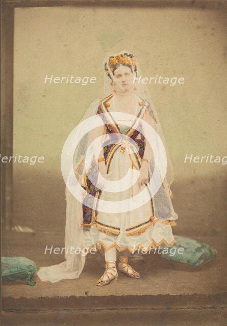 [La Comtesse in robe de piqué‚ or as Judith (?)], 1860s. Creator: Pierre-Louis Pierson.