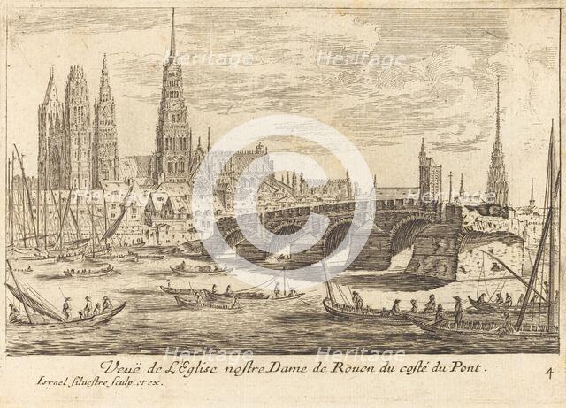 Veue de l'Eglise nostre Dame de Rouen, 1664. Creator: Israel Silvestre.