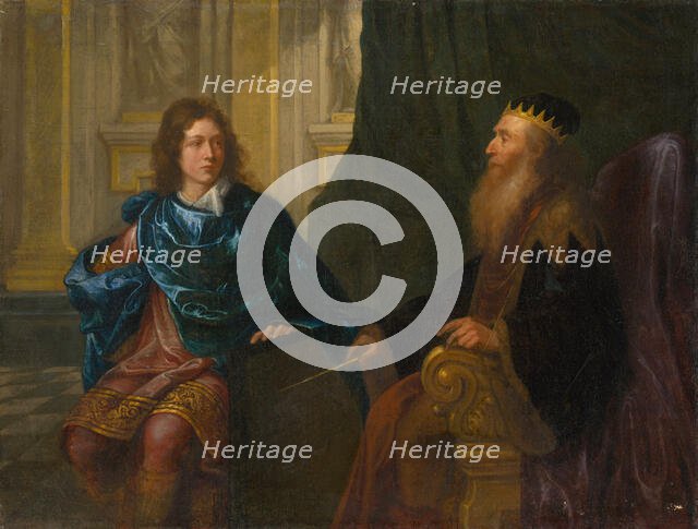 Old Testament Scene (Solomon and King David), around 1700. Creator: Gerard de Lairesse.
