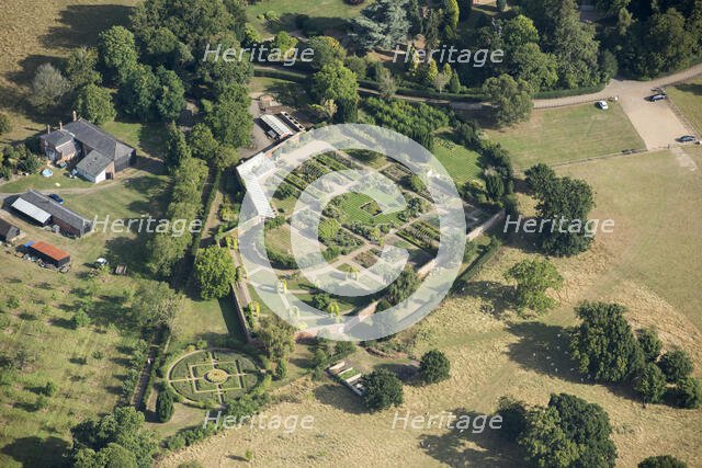Walled garden at Belmont, Throwley, Kent, 2016. Creator: Damian Grady.