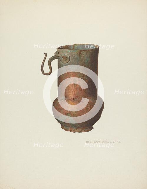 Individual Container for Indian's Daily Portion of Food, c. 1940. Creator: Rose Campbell-Gerke.