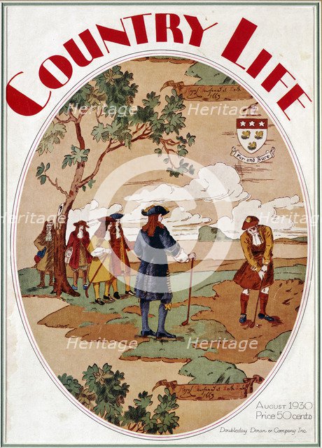 Country Life magazine cover, August 1930. Artist: Unknown