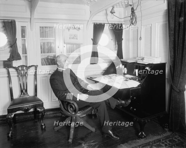 U.S.S. New York, Capt. Chadwick, between 1893 and 1901. Creator: William H. Jackson.