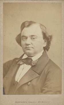 Portrait of Poet Nikolay Fyodorovich Shcherbina (1821-1869) , c1860. Creator: Levitsky, Sergei Lvovich (1819-1898).