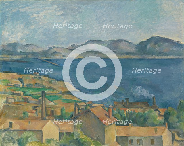 The Bay of Marseilles, Seen from L'Estaque, ca 1885. Artist: Cézanne, Paul (1839-1906)