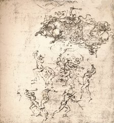 Study for the cartoon of the Battle of Anghiari, c1472-c1505 (1883). Artist: Leonardo da Vinci.