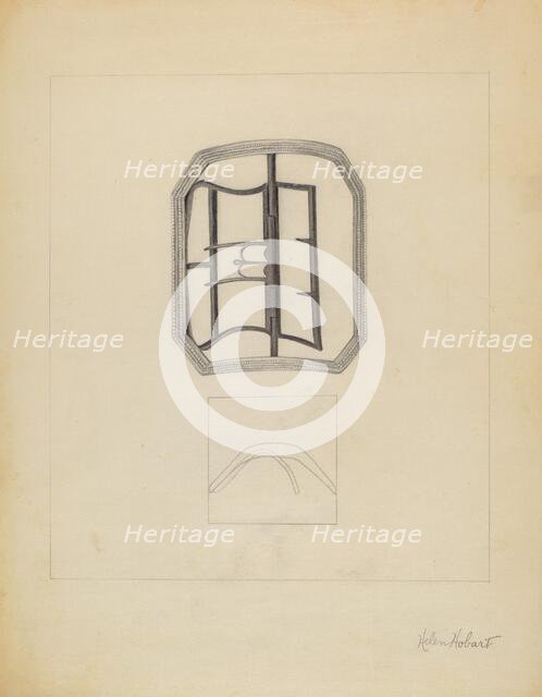 Man's Shoe Buckles, c. 1936. Creator: Helen Hobart.