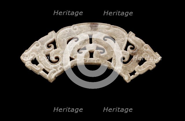 Pendant in the form of a double dragon, Eastern Zhou dynasty, 475-221 B.C.E. Creator: Unknown.