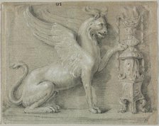 A Griffin Relief, 1700s. Creator: Anonymous.