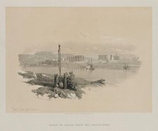 Egypt and Nubia, Volume I: Ruins of Luxor from the South-West, 1846. Creator: Louis Haghe (British, 1806-1885); F.G.Moon, 20 Threadneedle Street, London.