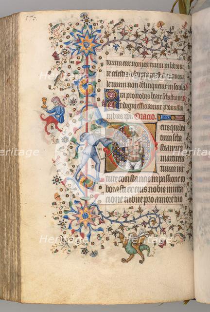Hours of Charles the Noble, King of Navarre (1361-1425), fol. 279v, St. Sebastian, c. 1405. Creator: Master of the Brussels Initials and Associates (French).
