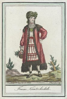 Costumes de Différents Pays, 'Femme Kamtschadale', c1797. Creators: Jacques Grasset de Saint-Sauveur, LF Labrousse.