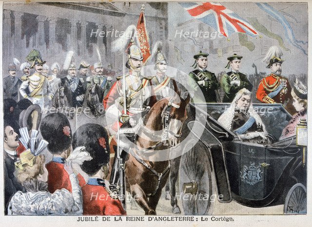 Procession, Diamond Jubilee of Queen Victoria, 1897. Artist: Oswaldo Tofani