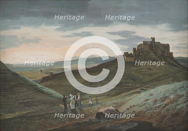 Landscape with Spis Castle, 1805-1810. Creator: Ján Jakub Müller.