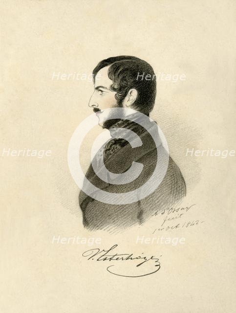 'Count Valentin Esterházy', 1842. Creator: Alfred d'Orsay.