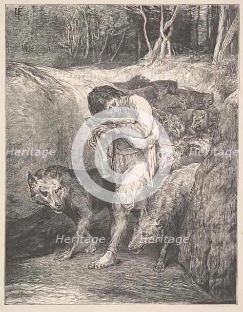 The Wolf-Charmer, 1867. Creator: Henry Marsh.