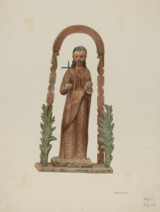 Santo (St. Francis), c. 1941. Creator: Robert W.R. Taylor.