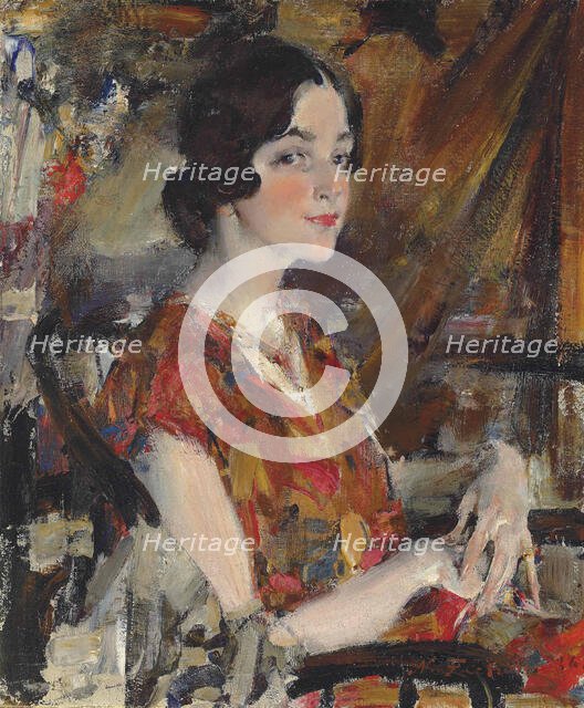 Portrait of Kate, 1926. Creator: Feshin (Fechin), Nicolai Ivanovich (1881-1955).