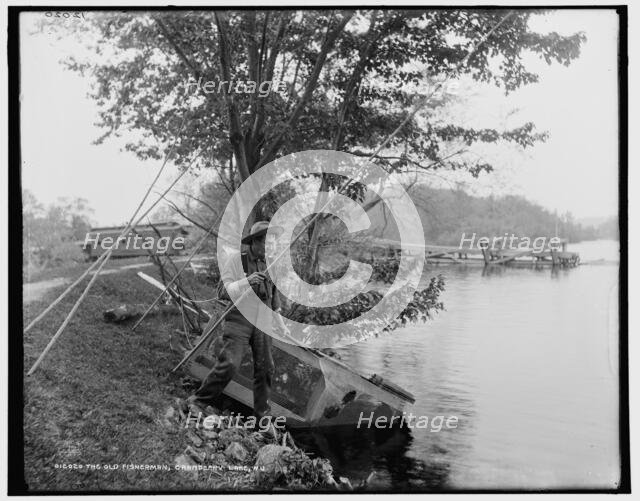 The Old fisherman, Cranberry Lake, N.J., c1900. Creator: Unknown.