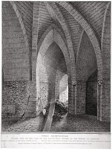 North view of the cell in the south-west tower of the Tower of London, 1802. Artist: John Thomas Smith