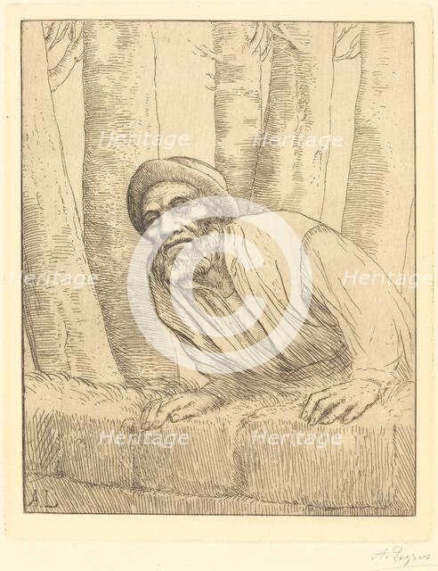 Man Climbing a Wall (L'escalade). Creator: Alphonse Legros.