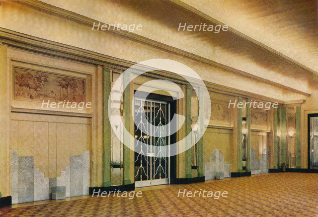 'A view of the new ballroom at Claridge's Hotel as designed by Oswald P. Milne', 1933. Artist: Unknown.