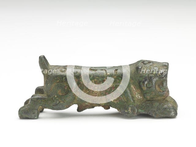Tiger-shaped ornament, Possibly Han dynasty, 206 BCE-220 CE. Creator: Unknown.