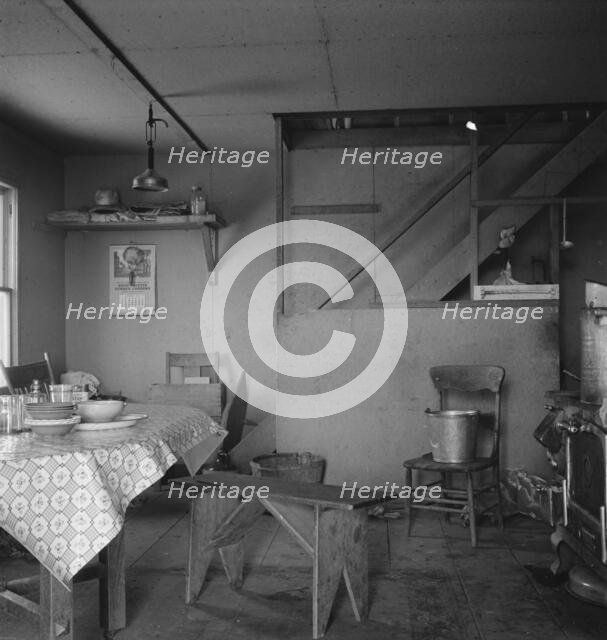 Soper kitchen, unfinished, Willow Creek area, Mulheur County, Oregon, 1939. Creator: Dorothea Lange.