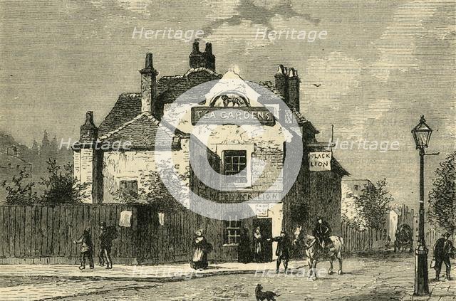 'The "Black Lion", Church Street, Chelsea, in 1820', (c1876). Creator: Unknown.