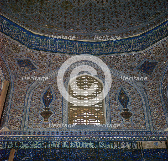 Interior of the Gur-I Mur Mausoleum in Samarkand, 15th century. Artist: Unknown