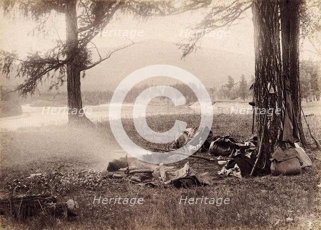Campsite Along the Pskem River. The Great Yenisei, 1897. Creator: Unknown.