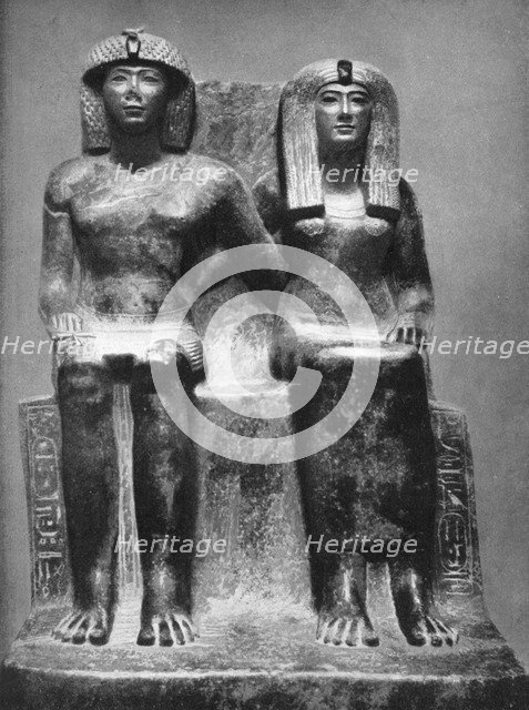 Pharaoh Thutmose IV and his queen, 1933-1934. Artist: Unknown