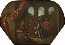 Singerie: The Painter, c. 1739. Creator: Christophe Huet.