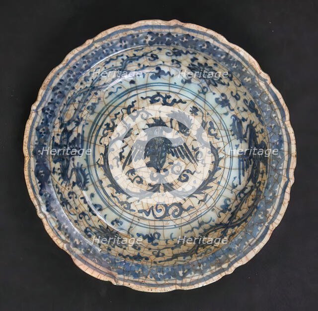 Dish with Phoenixes, Possibly Syria, late 17th century. Creator: Unknown.