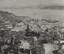 Constantinople - panoramic view, Turkey, 1878. Creator: Unknown.