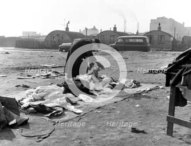 Rathbone Street Market, East London, 1959. Artist: Henry Grant